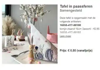Van Cranenbroek Tafel in paassferen aanbieding