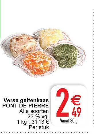 Cora Verse geitenkaas pont de pierre aanbieding