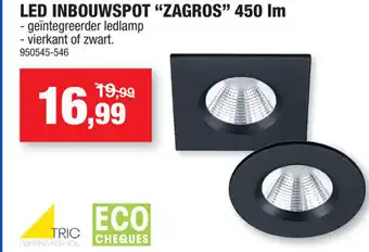 Hubo Led Inbouwspot Zagros 450lm aanbieding