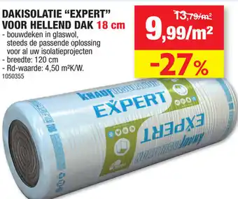 Hubo Dakisolatie Expert Voor Hellend Dak 18cm aanbieding