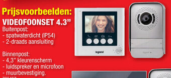 Hubo Legrand Videofoonset 4.3" aanbieding