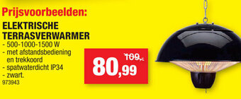 Hubo Elektrische Terrasverwarmer aanbieding