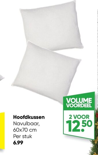Big Bazar Hoofdkussen Navulbaar 60x70cm 2 Voor aanbieding