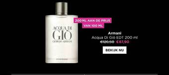ICI PARIS XL Armani acqua di gió edt aanbieding