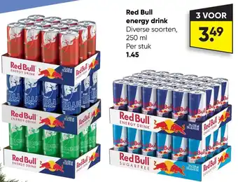 Big Bazar Red Bull Energy Drink Diverse Soorten 250ml , 3 Voor aanbieding