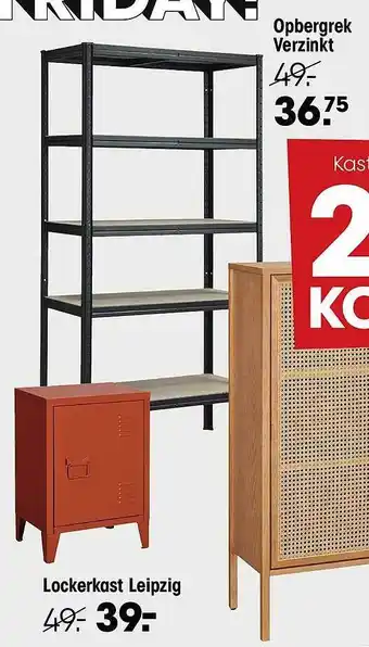 Opbergrek verzinkt, lockerkast leipzig