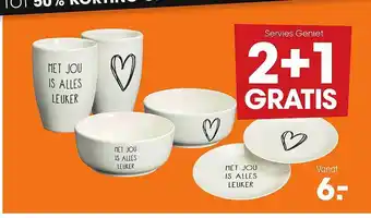 Kwantum Servies geniet aanbieding