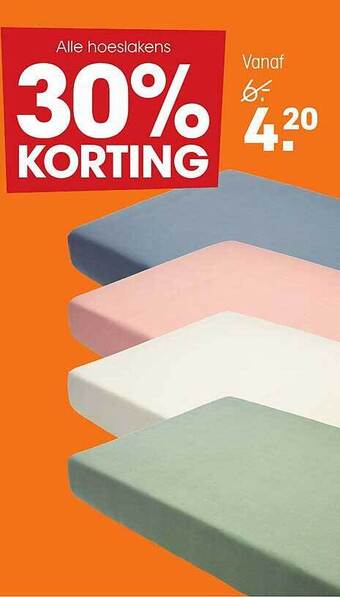 Kwantum Hoeslakens aanbieding