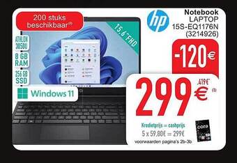 Cora Hp notebook laptop aanbieding