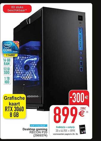 Cora Desktop gaming aanbieding