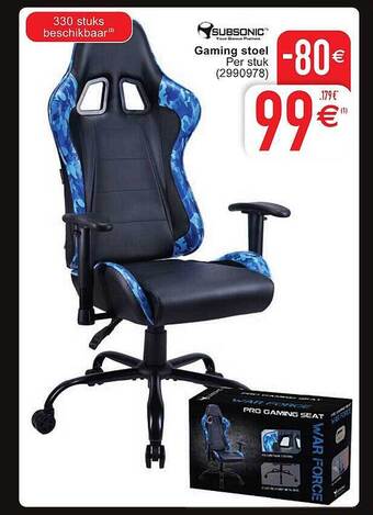 Cora Gaming stoel aanbieding
