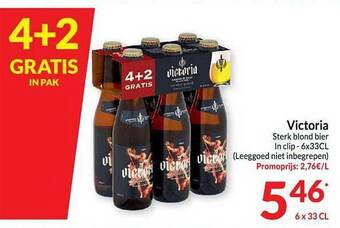 Intermarché Victoria sterk blond bier aanbieding