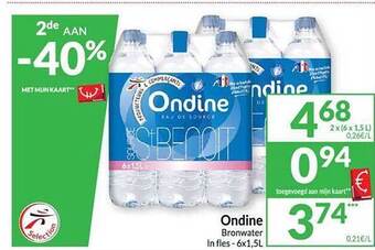 Intermarché Ondine bronwater aanbieding