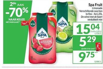 Intermarché Spa fruit limonade aanbieding