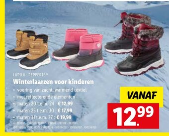 Lidl Lupilu winterlaarzen voor kinderen aanbieding