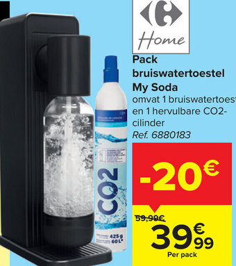 Carrefour My Soda Pack Bruiswatertoestel aanbieding