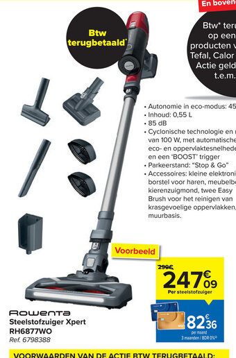 Carrefour Rowenta Steelstofzuiger Xpert aanbieding