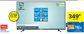 Carrefour TCL LED TV 55P615 aanbieding