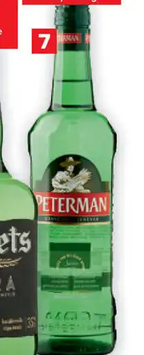 Carrefour Graanjenever Peterman 70cl of 1L aanbieding