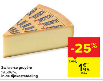 Zwitserse Gruyere 100g