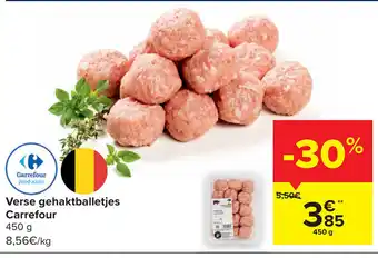 Carrefour Carrefour Verse Gehaktballetjes 450g aanbieding