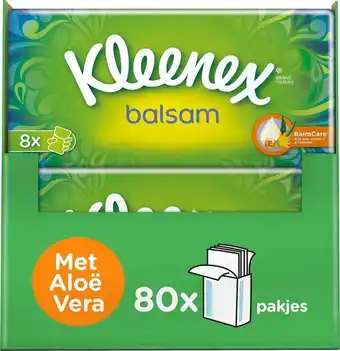 Bol.com Kleenex balsam zakdoekjes - 8 x 10 stuks aanbieding