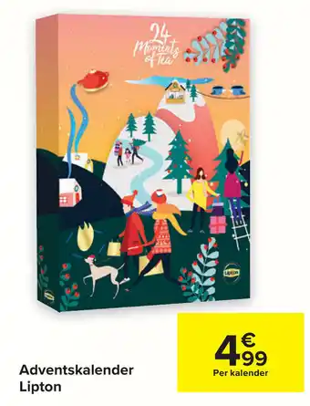 Carrefour Lipton Adventskalender aanbieding