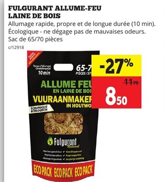 Dema Fulgurant allume-feu laine de bois aanbieding