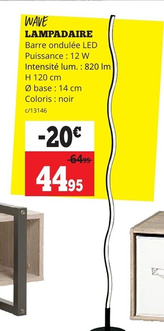 Wave lampadaire