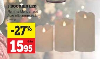 Dema 3 bougies LED aanbieding