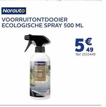 Voorruitontdooier ecologische spray