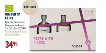 Gimber s1 et n1 geconcentreerde biogemberdrank
