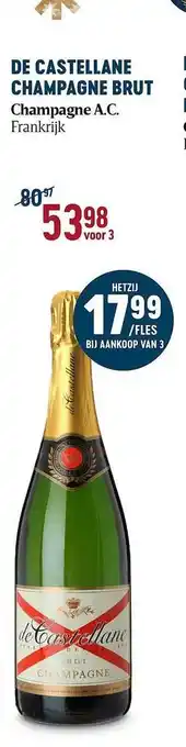 Delhaize De castellane champagne brut aanbieding
