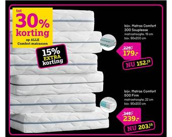 Comfort matrassen