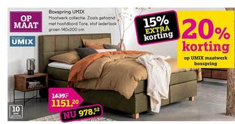 Leen Bakker Boxspring umix aanbieding