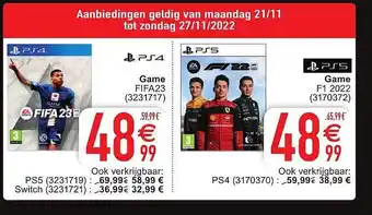 Cora Ps4 game fifa23, ps5 game fi 2022 aanbieding