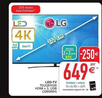 Cora Lg ledtv aanbieding