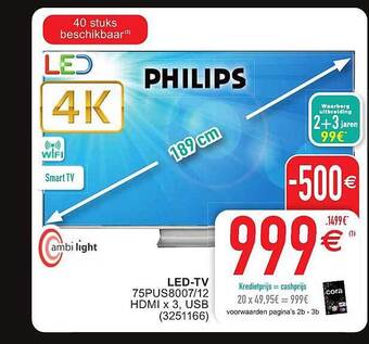 Cora Philips ledtv aanbieding