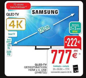 Cora Samsung qledtv aanbieding