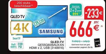 Cora Samsung qledtv aanbieding