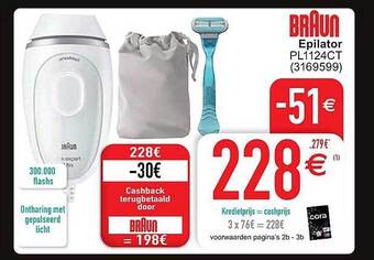 Cora Braun epilator aanbieding