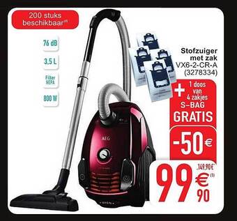 Cora Stofzuiger met zak aanbieding