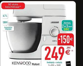 Cora Kenwood robot aanbieding