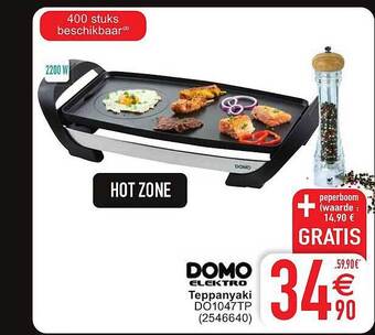 Cora Domo elektro teppanyaki aanbieding