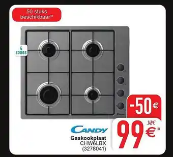 Cora Candy gaskookplaat aanbieding