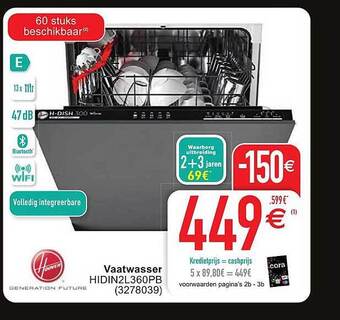Cora Vaatwasser aanbieding