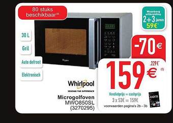 Cora Whirlpool microgolfoven aanbieding