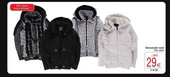 Cora Gevoerde vest aanbieding