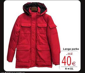 Cora Lange parka aanbieding