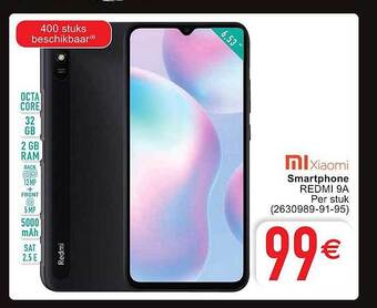 Cora Xiaomi smartphone redmi 9a aanbieding